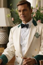 Ricky Martin Palm Royale White Crop Blazer